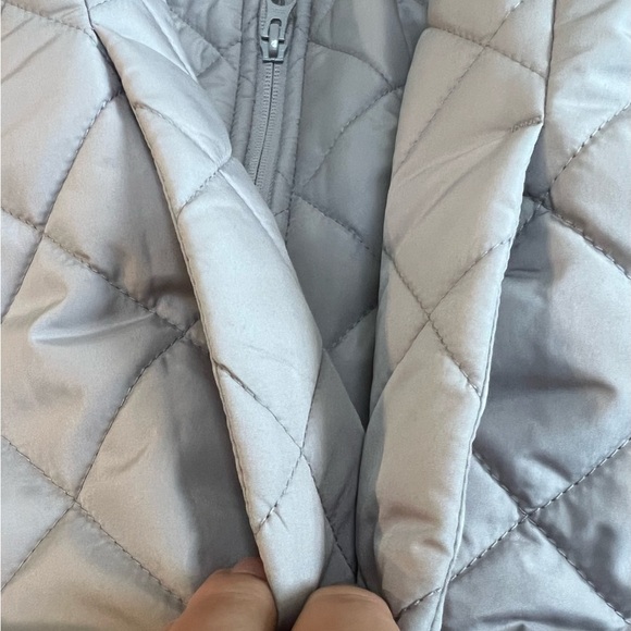 Land’s End Gray Quilted Vest Women’s Large Petite - Picture 5 of 7